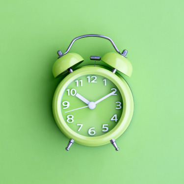 green clock